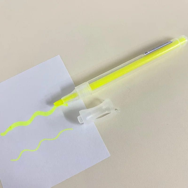 PINCEL MARCA TEXTO NEON DASHLIGHT AMARELO BRW - REF. CA2201 AM - CAIXA COM 12 UNIDADES