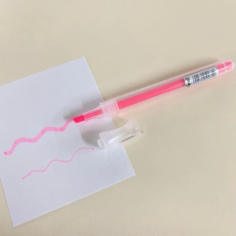 PINCEL MARCA TEXTO NEON DASHLIGHT ROSA BRW - REF. CA2202 RS - CAIXA COM 12 UNIDADES