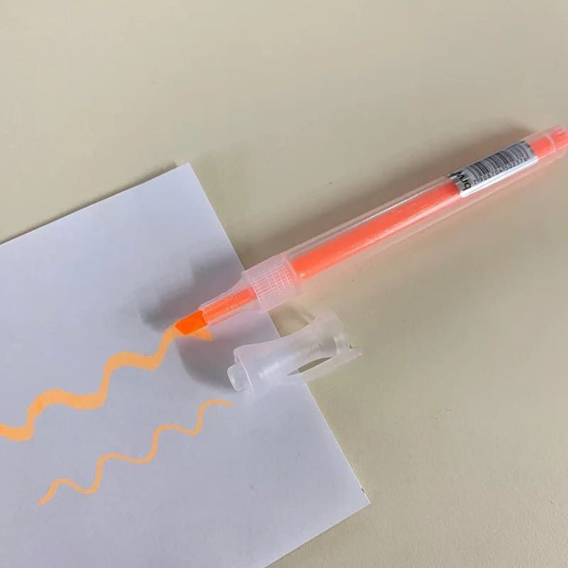 PINCEL MARCA TEXTO NEON DASHLIGHT LARANJA BRW - REF. CA2204 LR - CAIXA COM 12 UNIDADES
