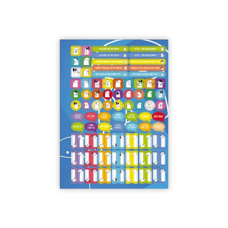 AGENDA ESPIRAL PLANNER FLORK COM ELASTICO PERMANENTE JANDAIA - REF. 74727 - PACOTE COM 4 UNIDADES