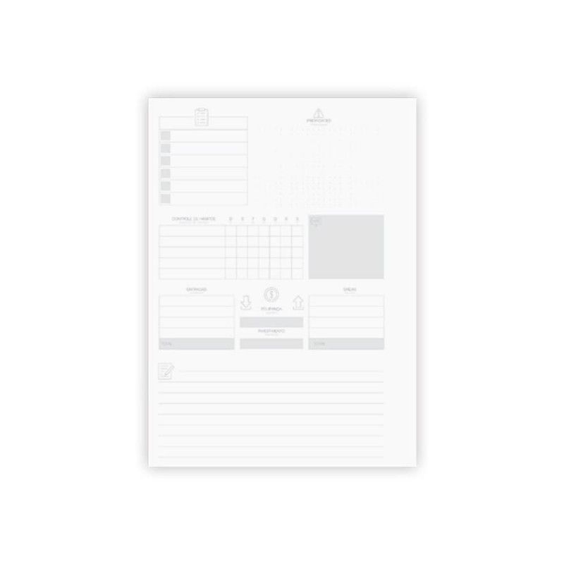 AGENDA ESPIRAL PLANNER FLORK COM ELASTICO PERMANENTE JANDAIA - REF. 74727 - PACOTE COM 4 UNIDADES