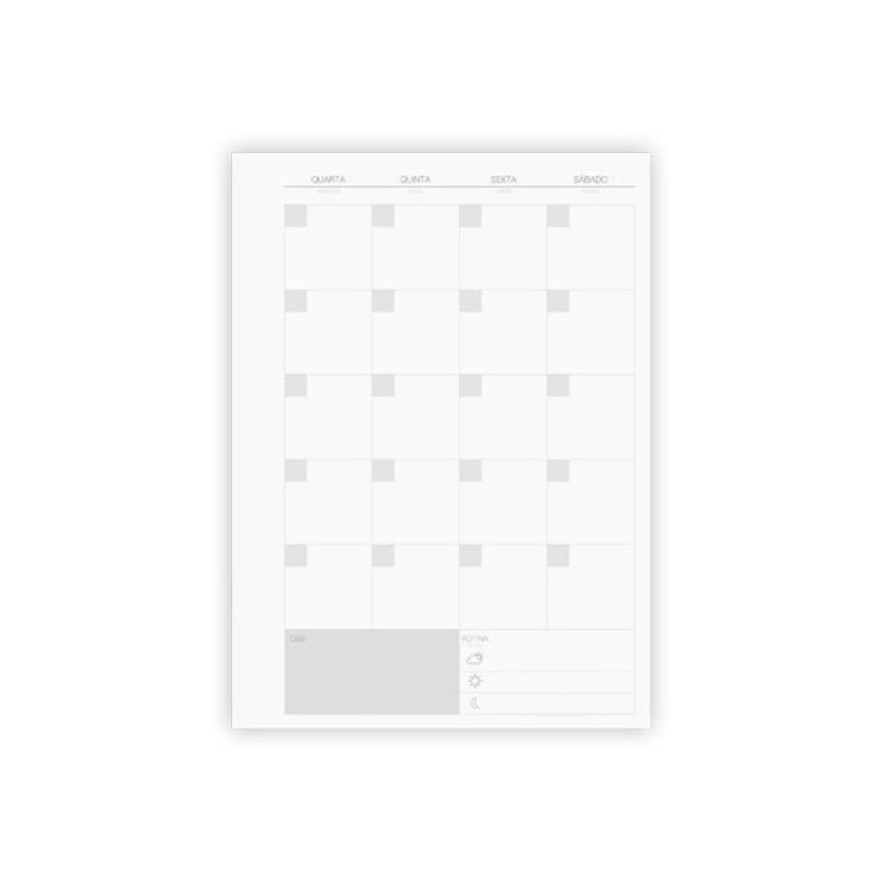 AGENDA ESPIRAL PLANNER FLORK COM ELASTICO PERMANENTE JANDAIA - REF. 74727 - PACOTE COM 4 UNIDADES