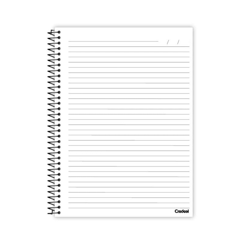 CADERNO 20 MATERIAS CAPA DURA 320 FOLHAS SPFC CREDEAL - REF. 284452 - PACOTE COM 2 UNIDADES