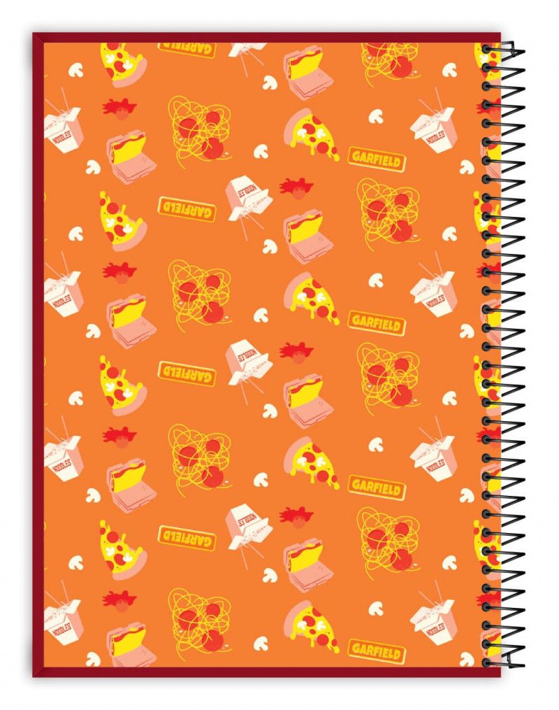 CADERNO 1 MATERIA CAPA DURA 80 FOLHAS GARFIELD O FILME CREDEAL - REF. 284230 - PACOTE COM 3 UNIDADES