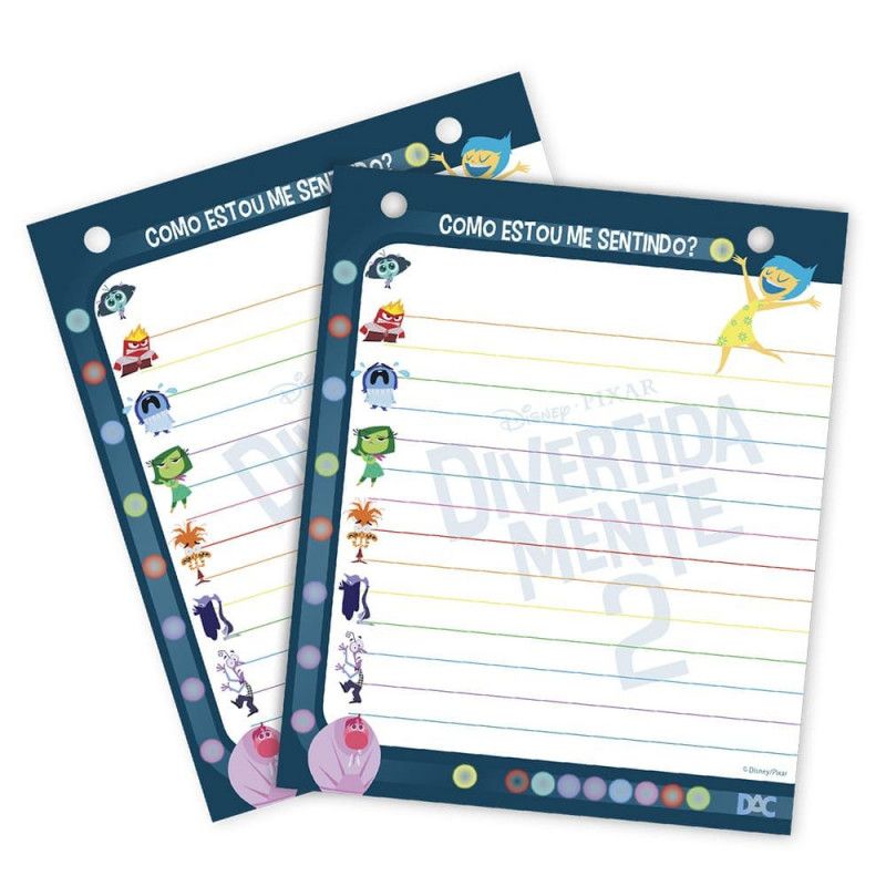 CADERNO ARGOLADO FICHARIO MINI VERTICAL DIVERTIDAMENTE 2 DAC - REF. 5037 - 1 UNIDADE
