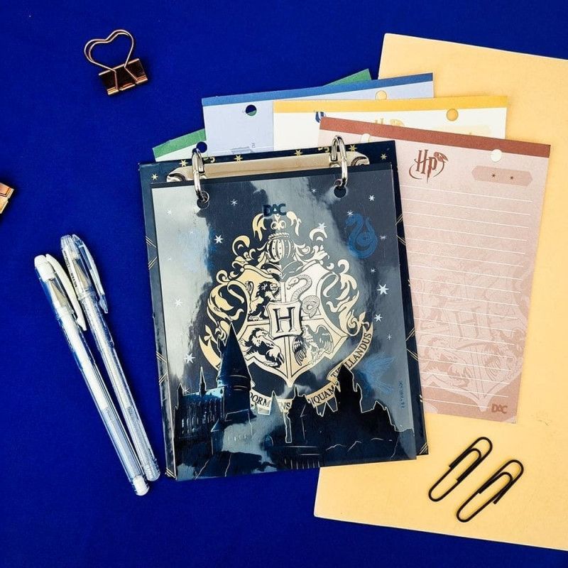 CADERNO ARGOLADO FICHARIO MINI VERTICAL HARRY POTTER DAC - REF. 4567 - 1 UNIDADE