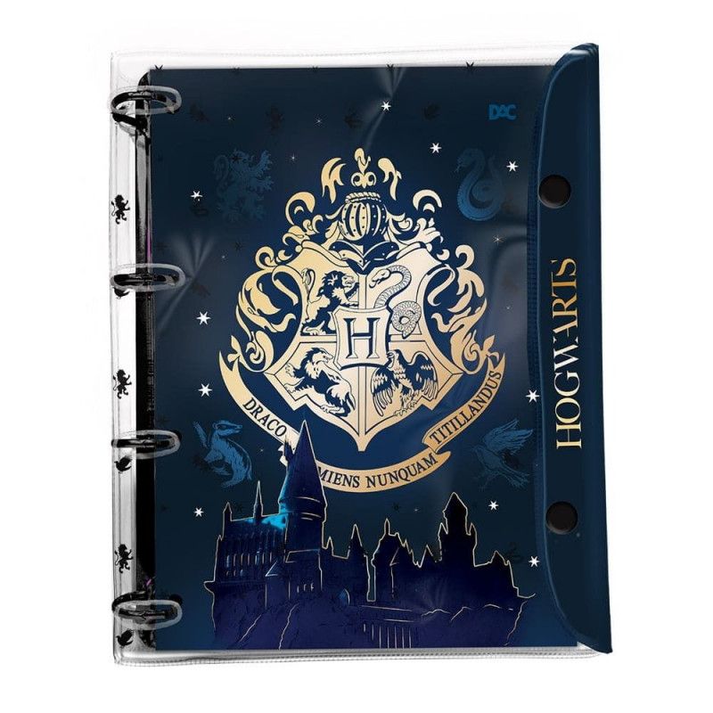 FICHARIO UNIVERSITARIO 4 ARGOLAS 192 FOLHAS HARRY POTTER DAC - REF. 4566 - 1 UNIDADE