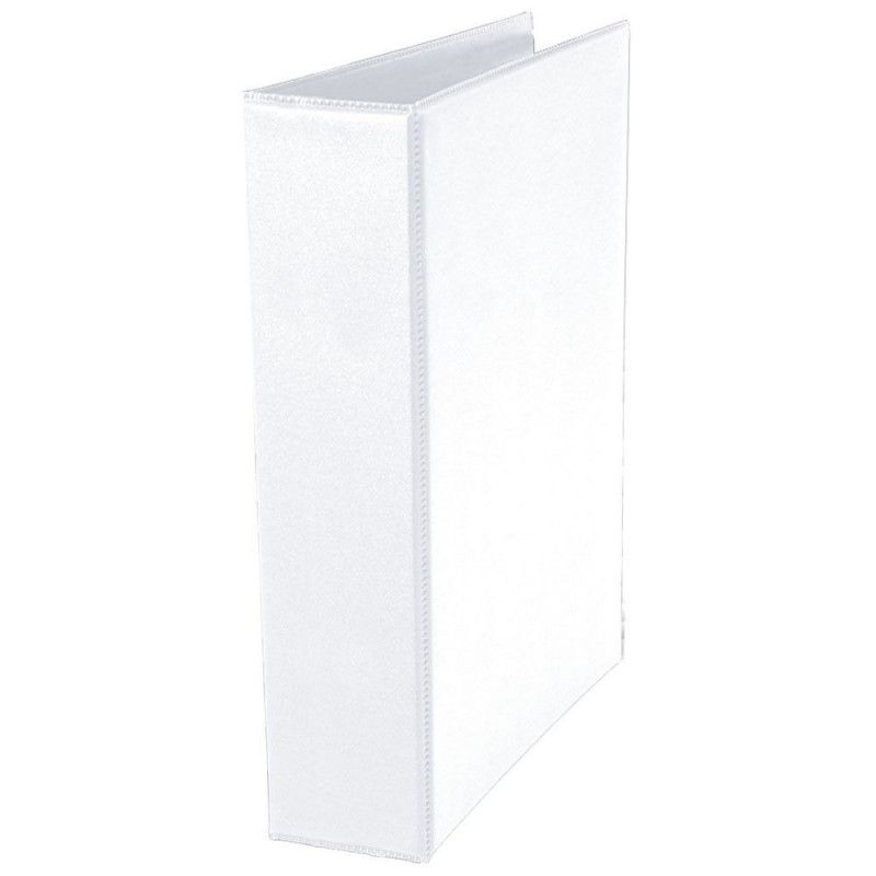 FICHARIO UNIVERSITARIO 4 ARGOLAS BRANCO COM CRISTAL LOMBO 75MM DAC - REF. 7067BR - 1 UNIDADE