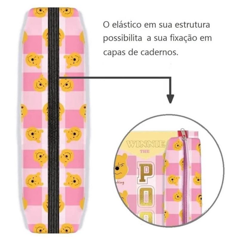 ESTOJO COM ELASTICO POOH DAC - REF. 4498 - 1 UNIDADE