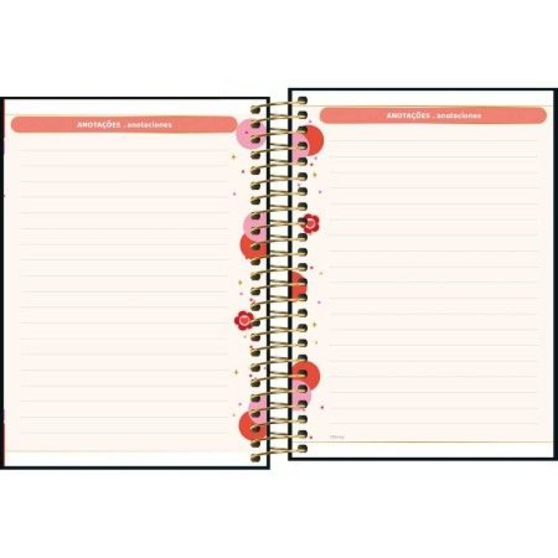 AGENDA ESPIRAL MINNIE M4 2026 TILIBRA - REF. 354660 - PACOTE COM 5 UNIDADES