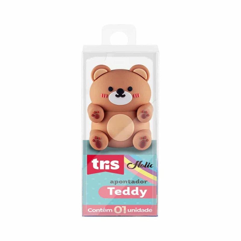 APONTADOR HOLIC TEDDY TRIS - REF. 906915 - CAIXA COM 12 UNIDADES