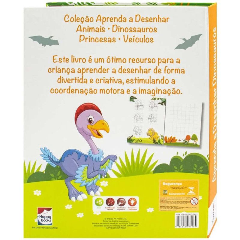 APRENDA A DESENHAR DINOSSAUROS - REF. 312770 - 1 UNIDADE