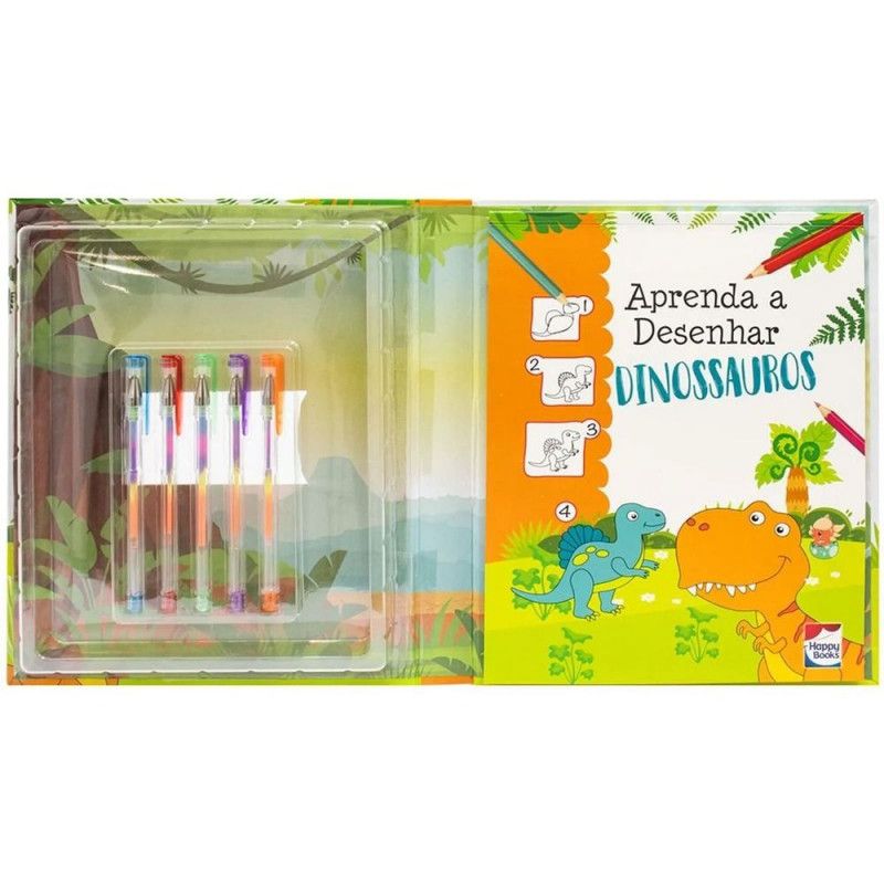 APRENDA A DESENHAR DINOSSAUROS - REF. 312770 - 1 UNIDADE