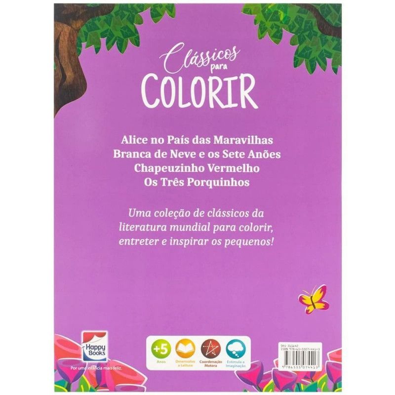 CLASSICOS PARA COLORIR ALICE NO PAIS DAS MARAVILHAS - REF. 311642 - 1 UNIDADE