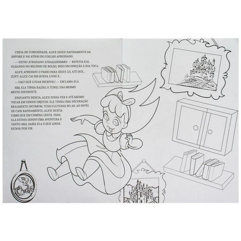 CLASSICOS PARA COLORIR ALICE NO PAIS DAS MARAVILHAS - REF. 311642 - 1 UNIDADE