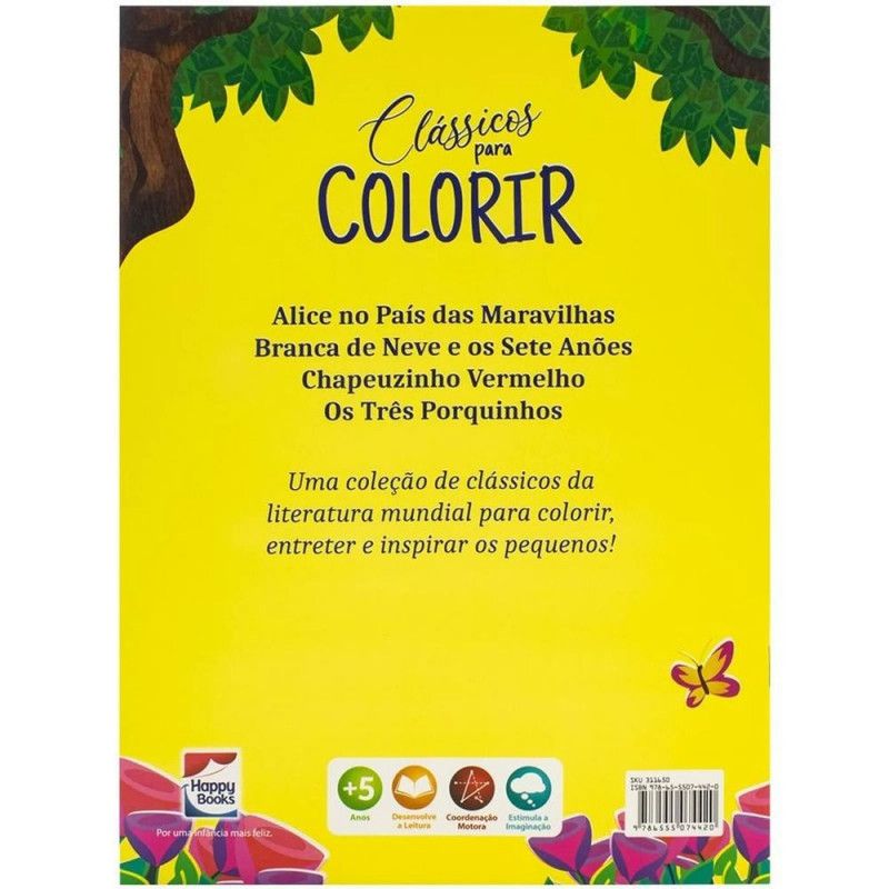 CLASSICOS PARA COLORIR BRANCA DE NEVE E PS SETE ANOES - REF. 311650 - 1 UNIDADE