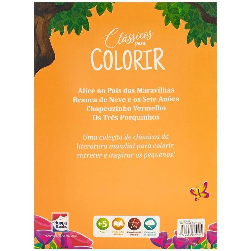 CLASSICOS PARA COLORIR: OS TRES PORQUINHO - REF. 311677 - 1 UNIDADE
