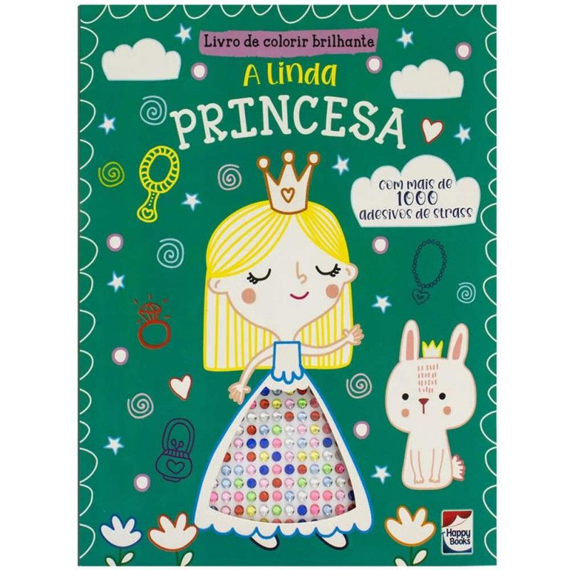 LIVRO DE COLORIR BRILHANTE A LINDA PRINCESA - REF. 313335 - 1 UNIDADE