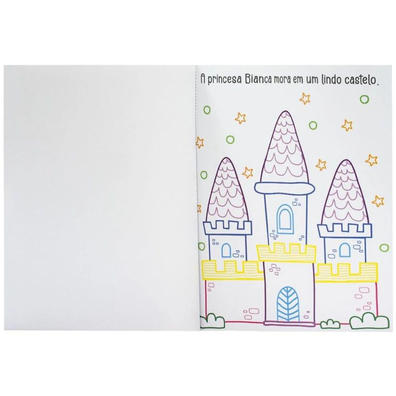 LIVRO DE COLORIR BRILHANTE A LINDA PRINCESA - REF. 313335 - 1 UNIDADE
