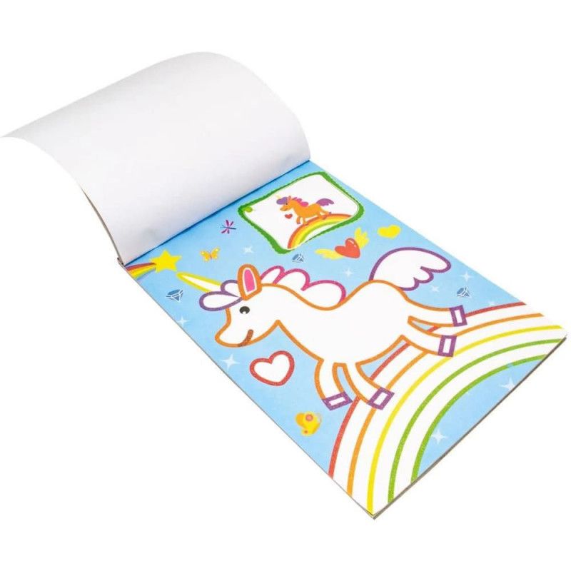 LIVRO-PAD DE COLORIR COM GLITTER UNICORNIOS - REF. 310662 - 1 UNIDADE
