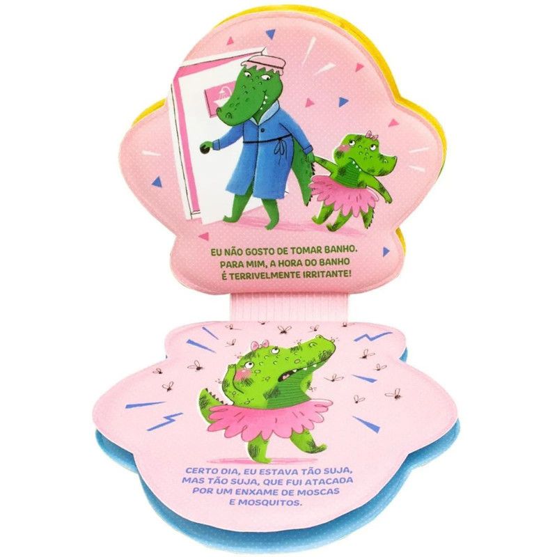MEU LIVRINHO FANTOCHE DE BANHO: CORA, A CROCODILO VAI PRO BANHO - REF. 307890 - 1 UNIDADE