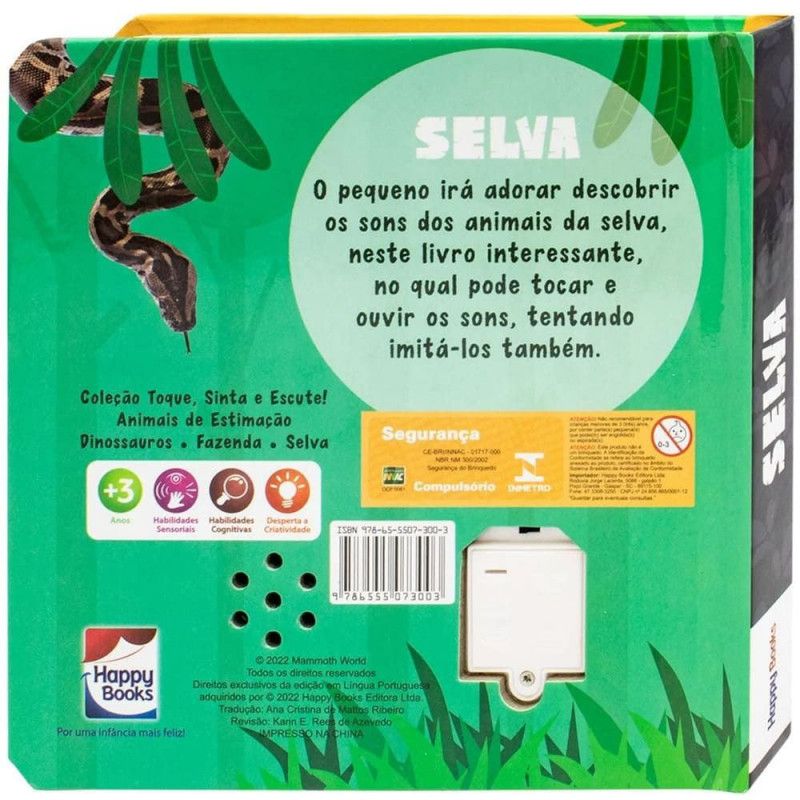 TOQUE, SINTA E ESCUTE! SELVA - REF. 310212 - 1 UNIDADE