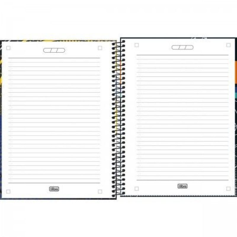 CADERNO 1 MATERIA CAPA DURA 80 FOLHAS CONNECT SCORE TILIBRA - REF. 359301 - PACOTE COM 4 UNIDADES