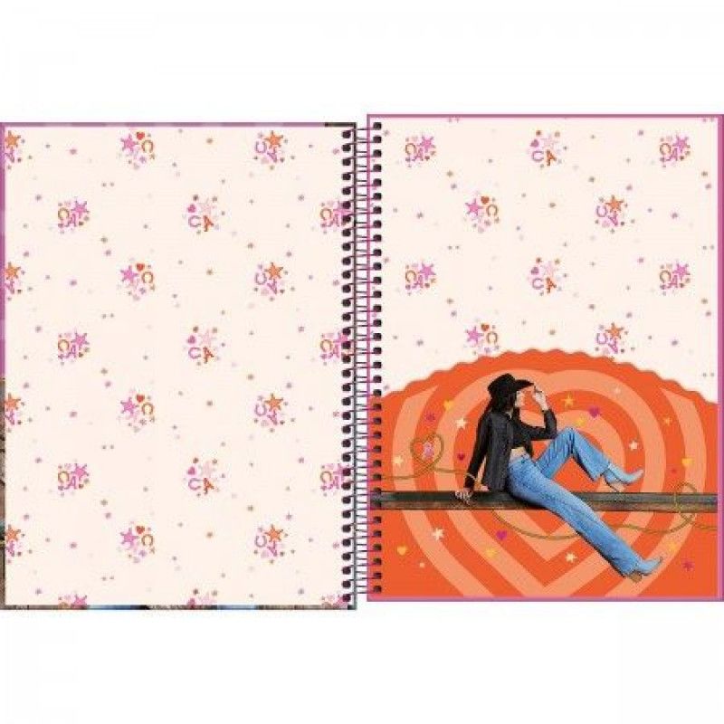 CADERNO 1 MATERIA CAPA DURA 80 FOLHAS CONNECT ANA CASTELA TILIBRA - REF. 358312 - PACOTE COM 4 UNIDADES