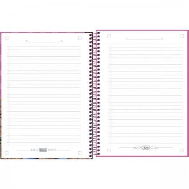 CADERNO 1 MATERIA CAPA DURA 80 FOLHAS CONNECT ANA CASTELA TILIBRA - REF. 358312 - PACOTE COM 4 UNIDADES