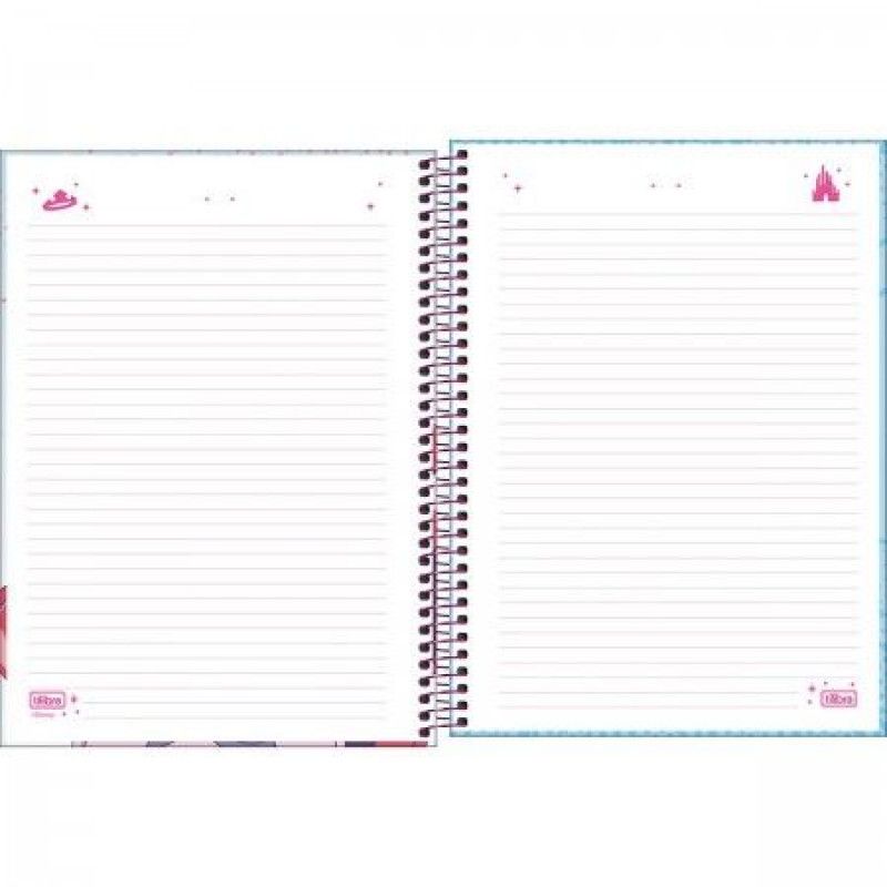 CADERNO 10 MATERIAS CAPA DURA 160 FOLHAS PRINCESA MANGA TILIBRA - REF. 358517 - PACOTE COM 4 UNIDADES
