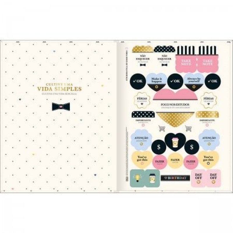 CADERNO BROCHURAO CAPA DURA 80 FOLHAS WEST VILLAGE TILIBRA - REF. 359734 - PACOTE COM 5 UNIDADES