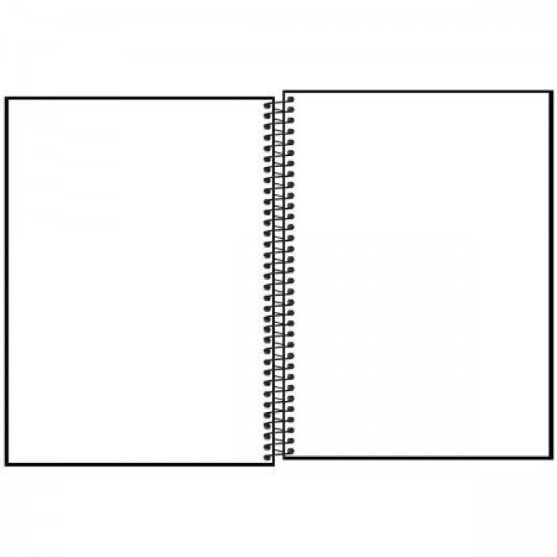 CADERNO CAPA DURA 80 FOLHAS 90G SKETCH BOOK ACADEMIE PRETO TILIBRA - REF. 341746 - PACOTE COM 4 UNIDADES