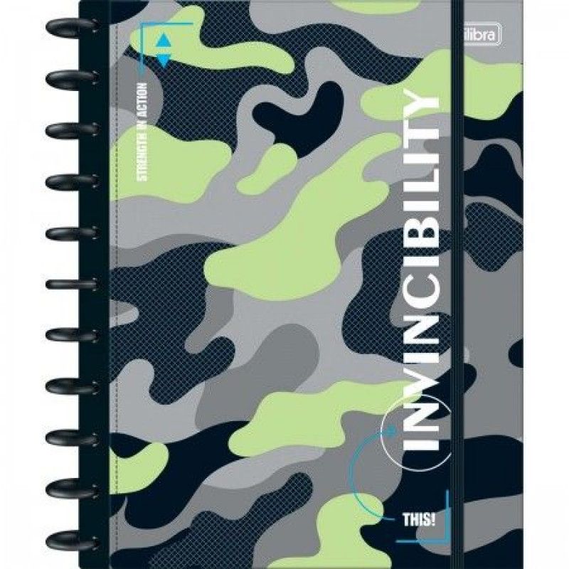 CADERNO 10 MATERIAS INTELIGENTE DISCO CONNECT HIDE TILIBRA - REF. 356174 - 1 UNIDADE