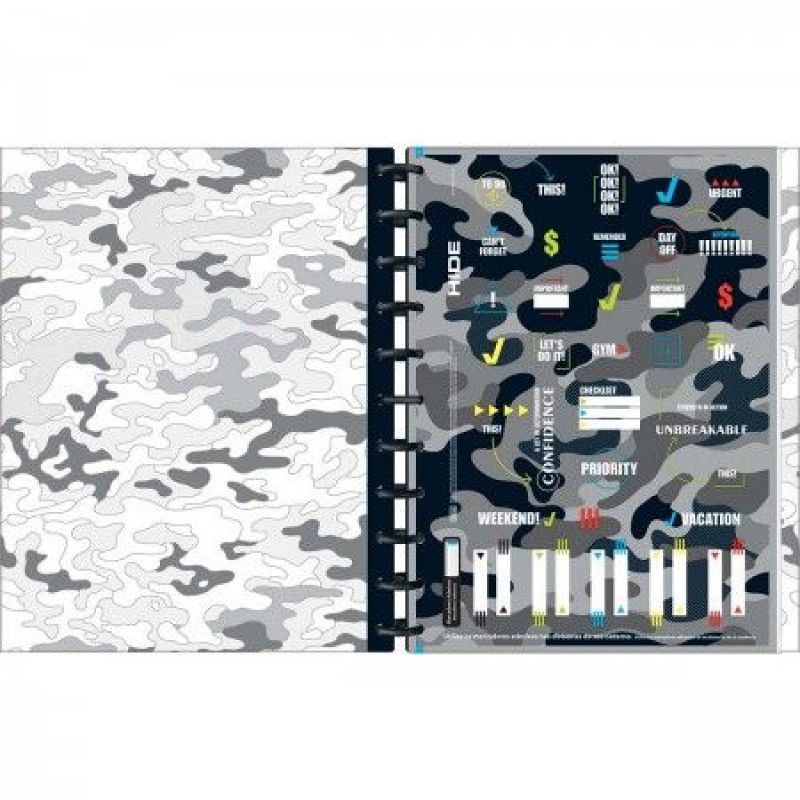 CADERNO 10 MATERIAS INTELIGENTE DISCO CONNECT HIDE TILIBRA - REF. 356174 - 1 UNIDADE