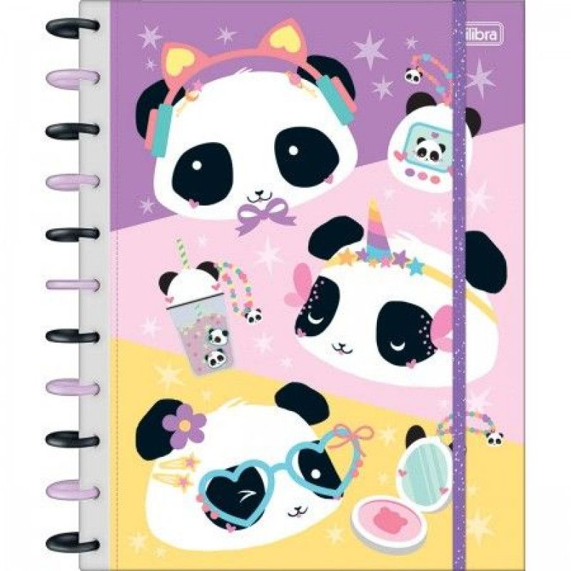 CADERNO 10 MATERIAS INTELIGENTE DISCO CONNECT LOVELY FRIEND TILIBRA - REF. 356182 - 1 UNIDADE