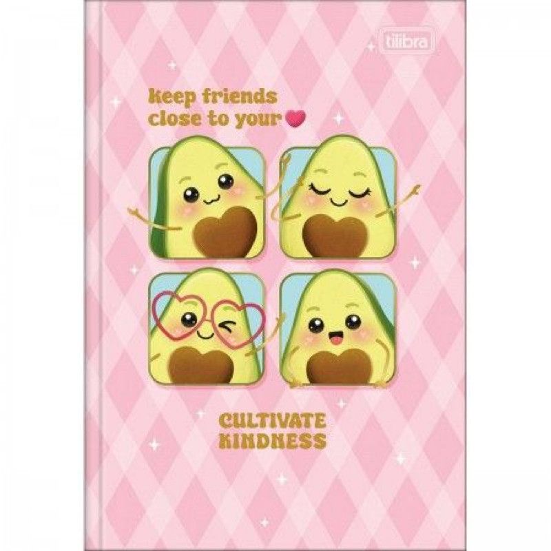 CADERNO BROCHURA CAPA DURA 1/4 ABACUTE 80 FOLHAS TILIBRA - REF. 356824 - PACOTE COM 5 UNIDADES