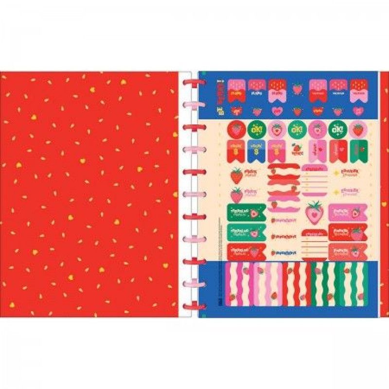 CADERNO 10 MATERIAS INTELIGENTE DISCO CONNECT BE BERRY! TILIBRA - REF. 359793 - 1 UNIDADE
