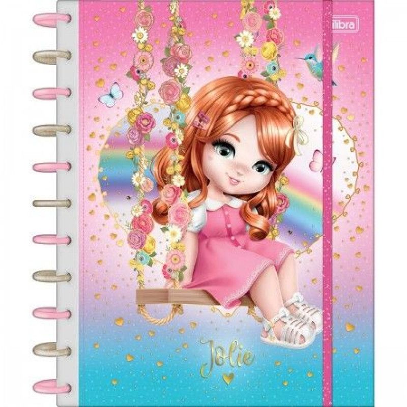 CADERNO 10 MATERIAS INTELIGENTE DISCO CONNECT JOLIE TILIBRA - REF. 359751 - 1 UNIDADE