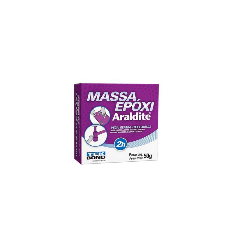 MASSA EPOXI ARALDITE 50G TEKBOND - REF. 10898500050 - 1 UNIDADE