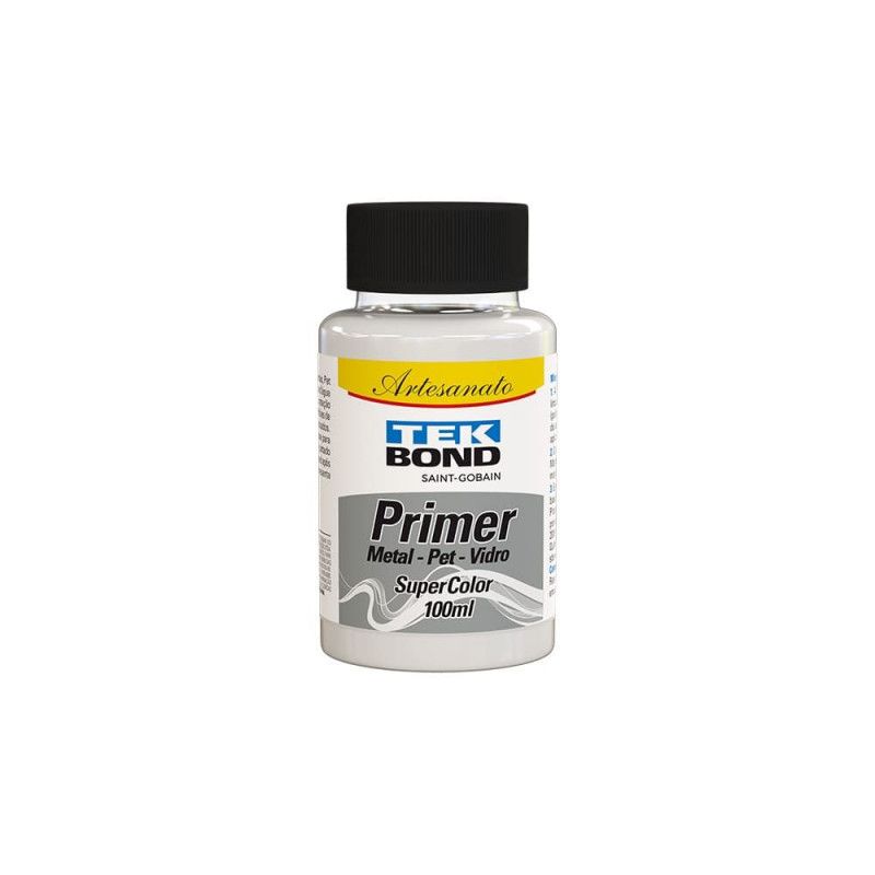PRIMER PARA METAIS PET E VIDRO 100ML TEKBOND - REF. 26300210000 - PACOTE COM 6 UNIDADES