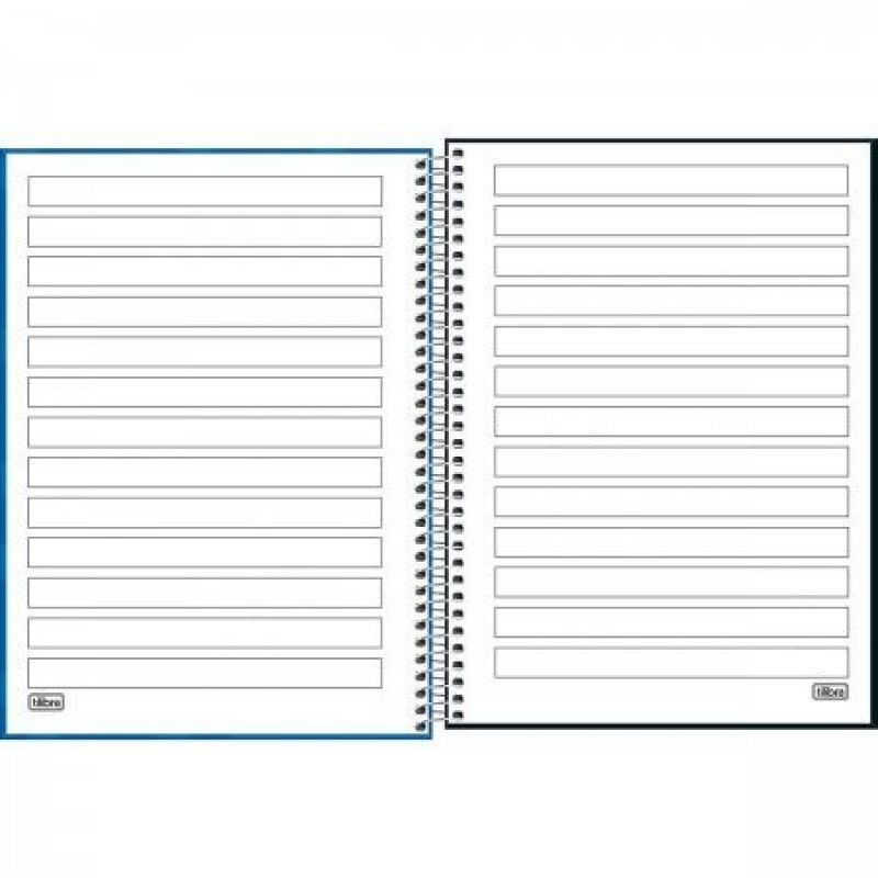 CADERNO 1 MATERIA CAPA DURA PAUTA AMPLIADA NEURO TILIBRA - REF. 385166 - PACOTE COM 4 UNIDADES