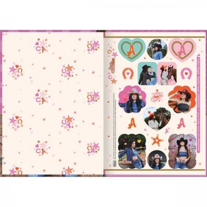 CADERNO BROCHURA 1/4 CAPA DURA 80 FOLHAS ANA CASTELA TILIBRA - REF. 358339 - PACOTE COM 5 UNIDADES