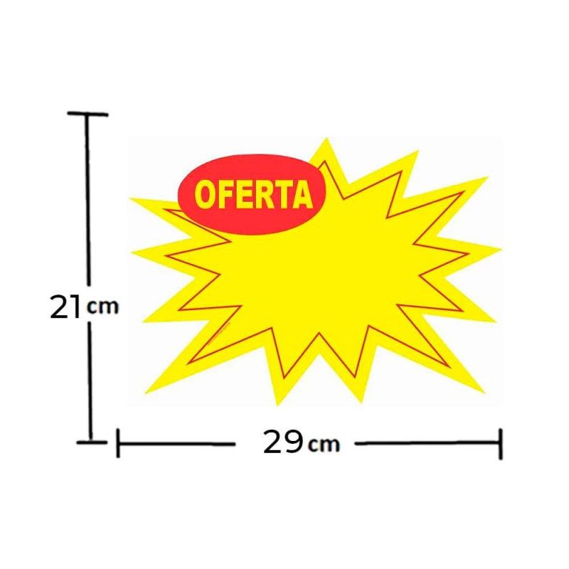 CARTAZ SPLASH OFERTA 21X29CM COM 3 UNIDADES PRECO LEGAL - REF. 8791 - 1 UNIDADE