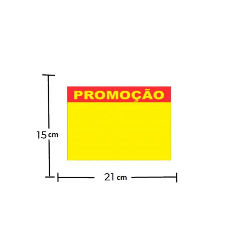 CARTAZ OFERTA 15X21CM COM 5 UNIDADES PRECO LEGAL - REF. 8784 - 1 UNIDADE
