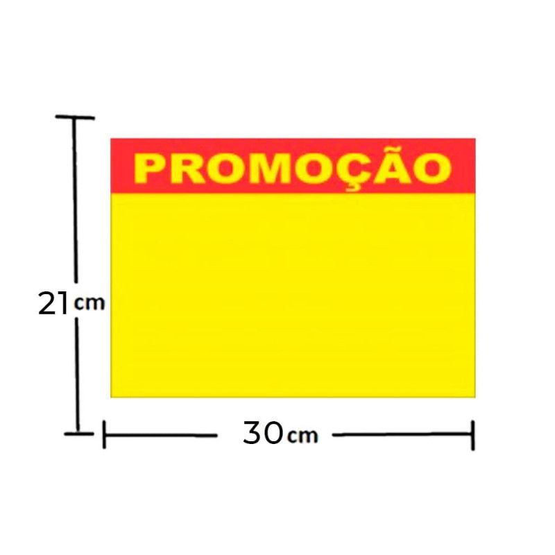 CARTAZ OFERTA 21X30CM COM 3 UNIDADES PRECO LEGAL - REF. 8777 - 1 UNIDADE