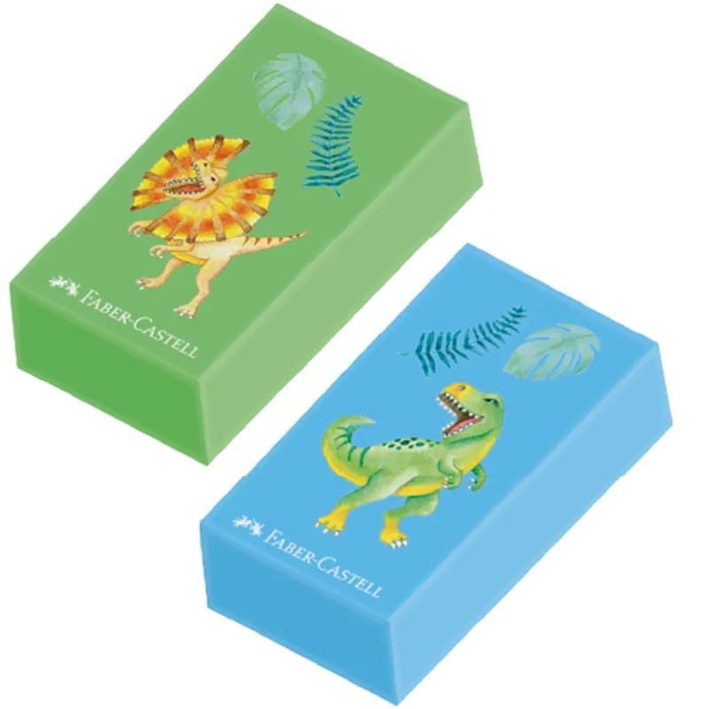 BORRACHA DINOSSAURO FABER-CASTELL - REF. 7024DINO - CAIXA COM 24 UNIDADES