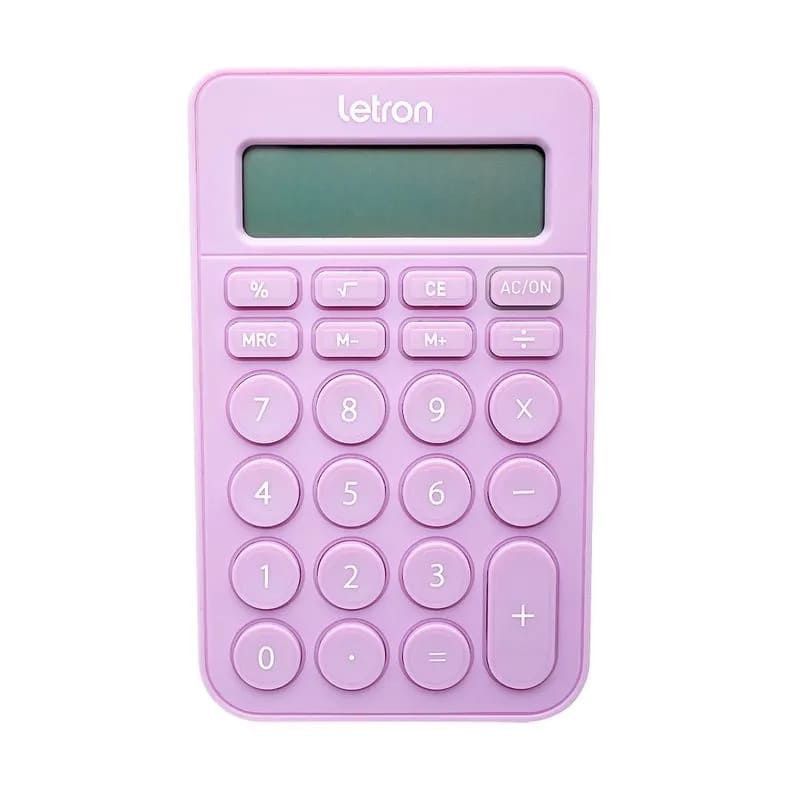 CALCULADORA 8 DIGITOS BATERIA CANDY LILAS 14,6CM LETRON - REF. 99335 - 1 UNIDADE