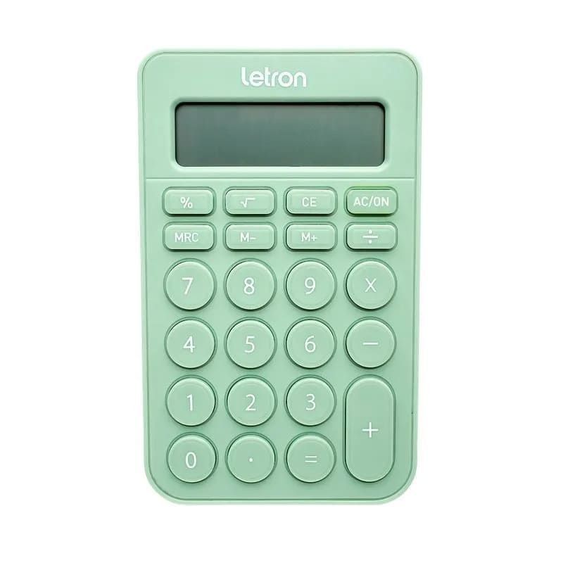 CALCULADORA 8 DIGITOS BATERIA CANDY VERDE 14,6CM LETRON - REF. 99334 - 1 UNIDADE