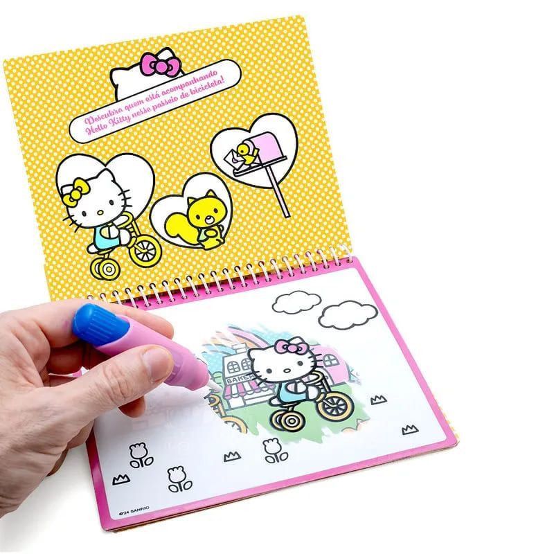 LIVRO DE COLORIR COM AGUA HELLO KITY LEO E LEO - REF. 91676 - 1 UNIDADE