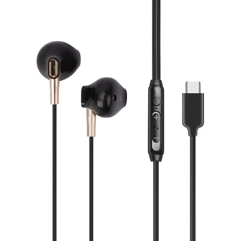 FONE DE OUVIDO ESTEREO INTRA-AURICULAR TIPO-C PRETO LETRON - REF. 74646 - 1 UNIDADE